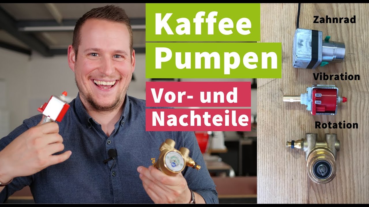 Kaffeepumpen: Rotationspumpe, Vibrationspumpe und Zahnradpumpe