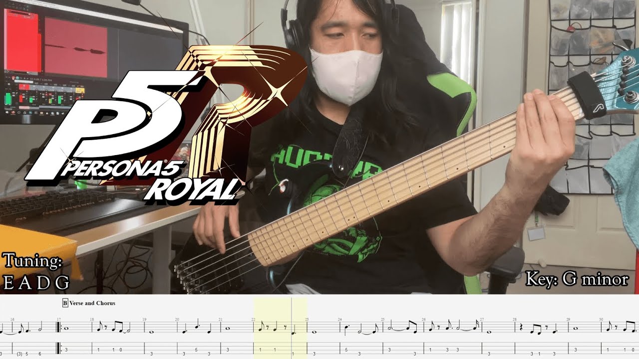 Persona 5 - Beneath the Mask | Bass Cover (TAB/sheet music included)