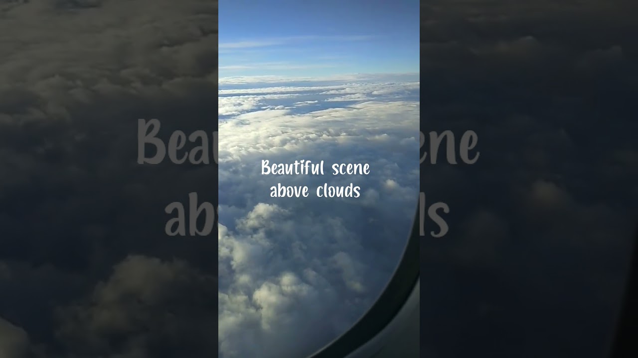 Beautiful sky view above Clouds.