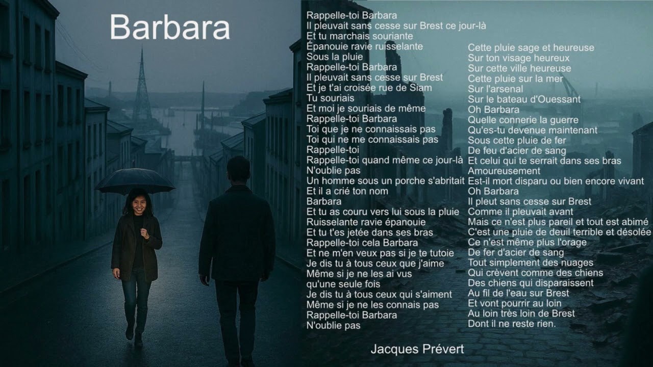 Barbara (Jacques Prévert) CHANSON