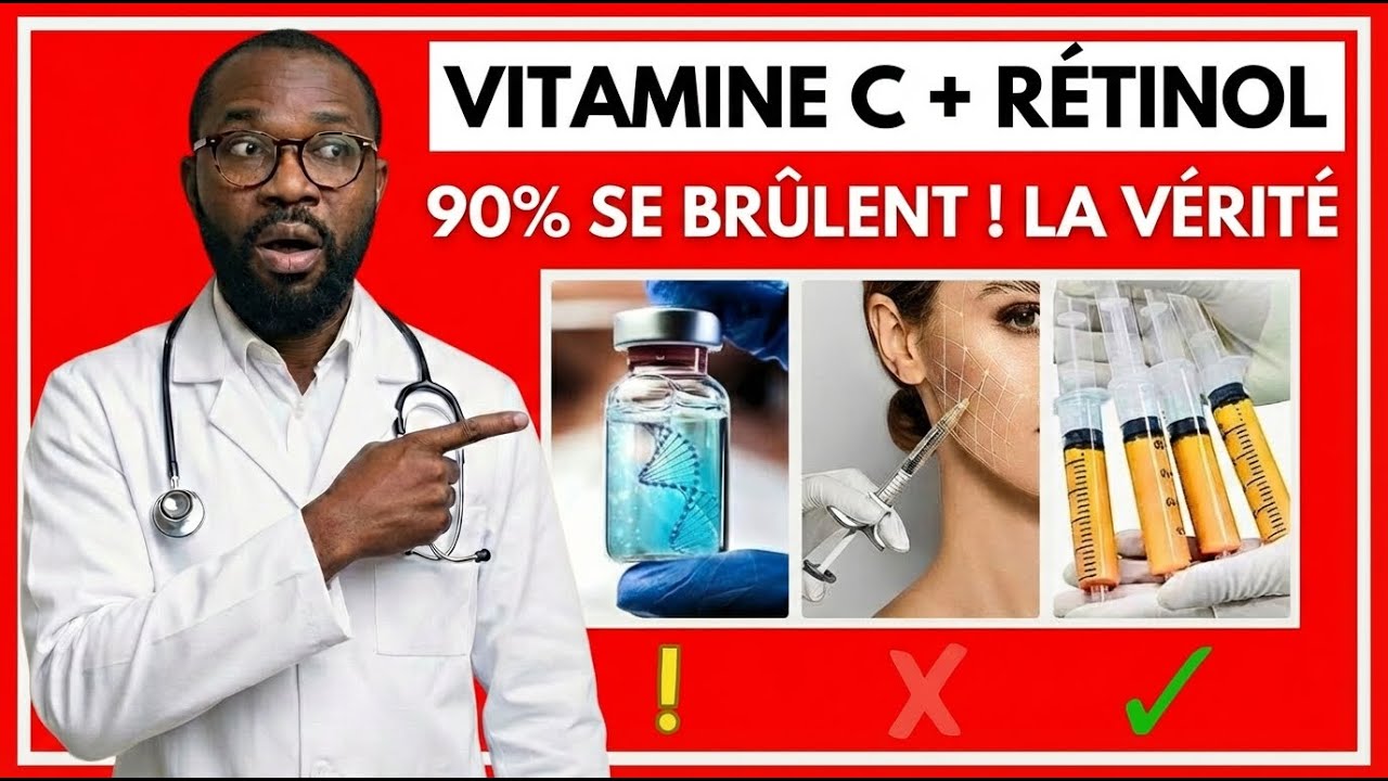 Vitamine C ou Rétinol ? 90% Font L'Erreur (Un Médecin Explique)