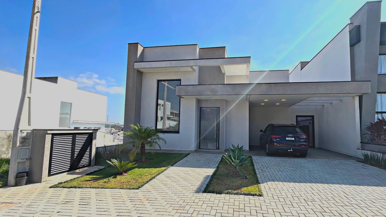 Sobrado invertido novo com 221 m² de área construída a venda em Condomínio fechado.