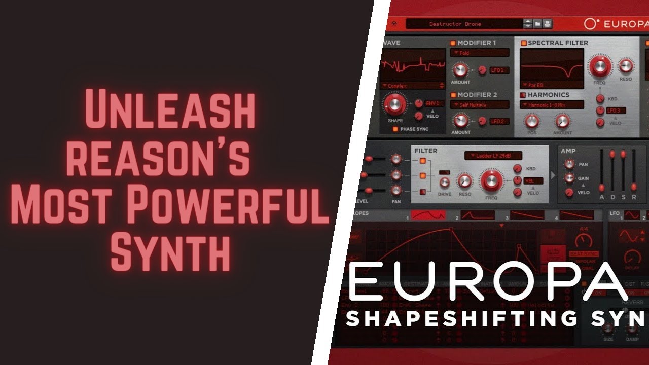 In-Depth Tutorial on How to use Europa, Reason's Flagship Synthesizer