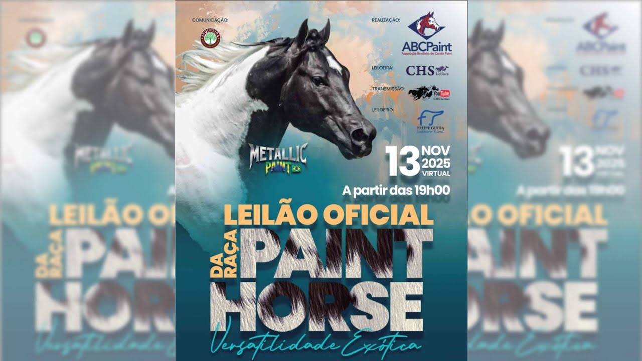 LEILÃO OFICIAL DA RAÇA PAINT HORSE