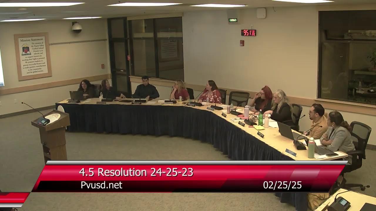 PVUSD Special Board Meeting 2/25/25