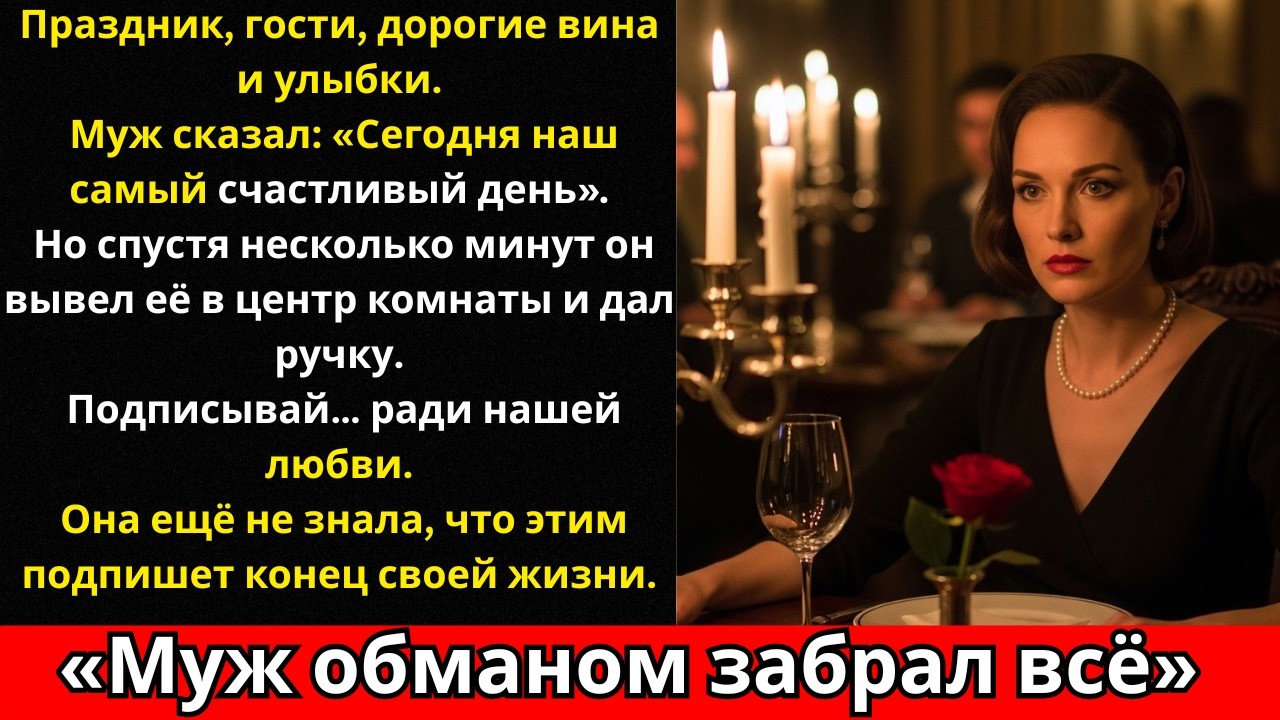 «Она доверяла мужу… пока не подписала роковые документы»