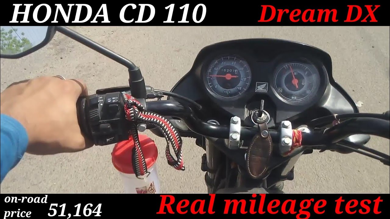 HONDA CD110 Dream DX milege test