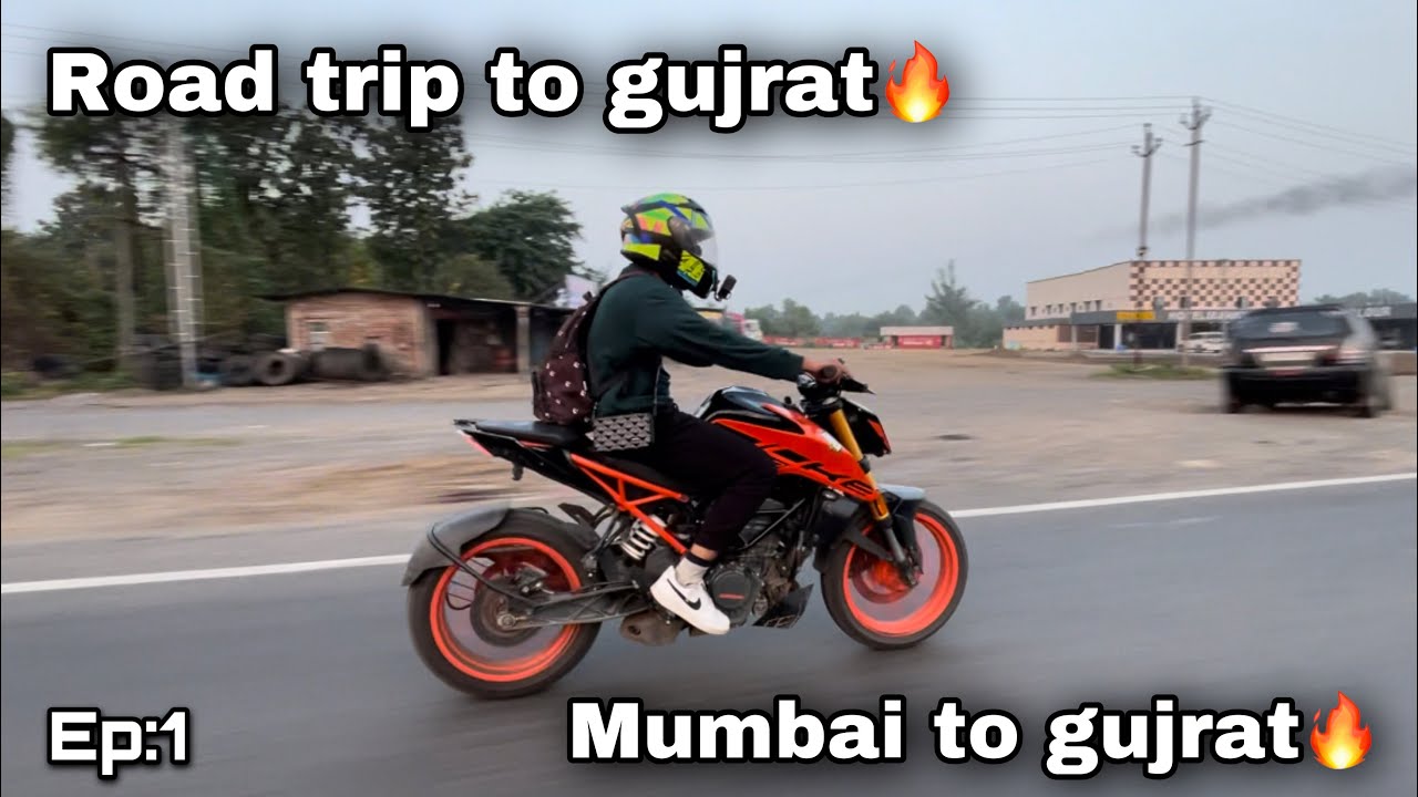 Road trip to gujrat🔥 Mumbai to gujrat on duke200 BS6🔥 | must watch |