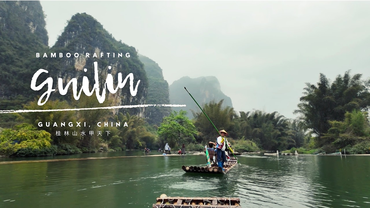 Drifting through a living painting: Yulong River bamboo raft | Yangshuo, Guilin 桂林