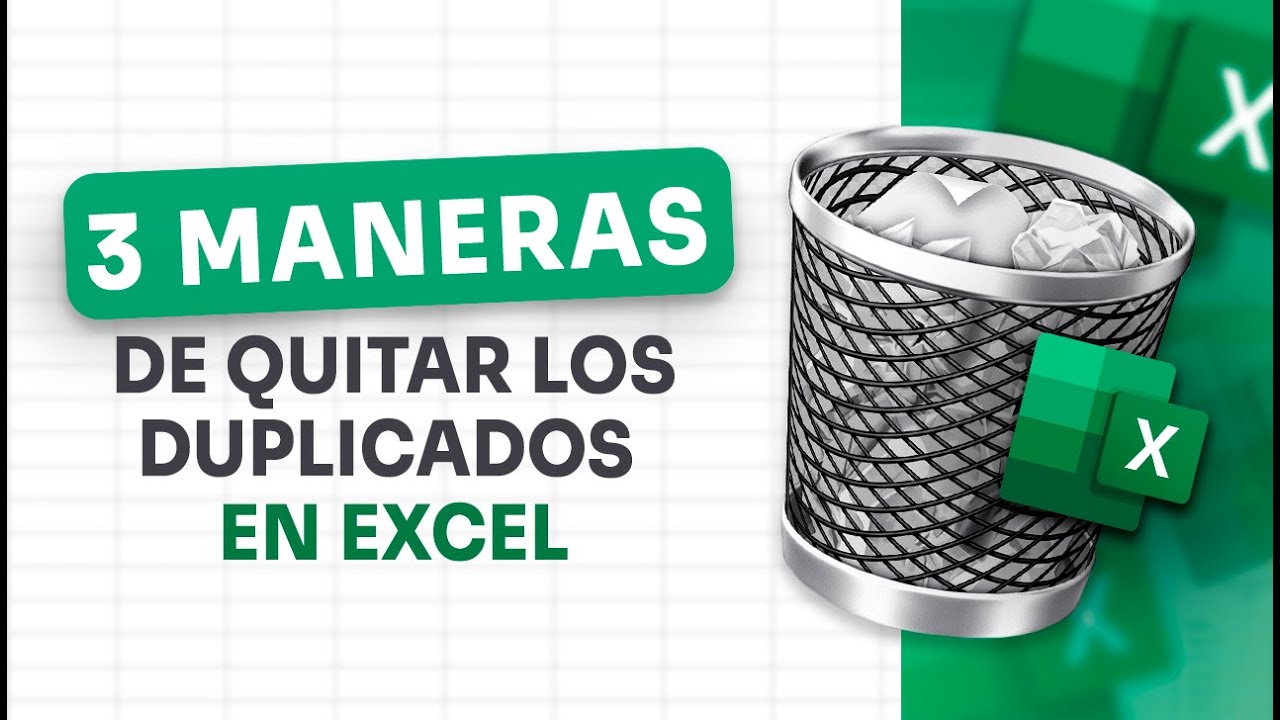 3 maneras de eliminar los valores duplicados en Excel