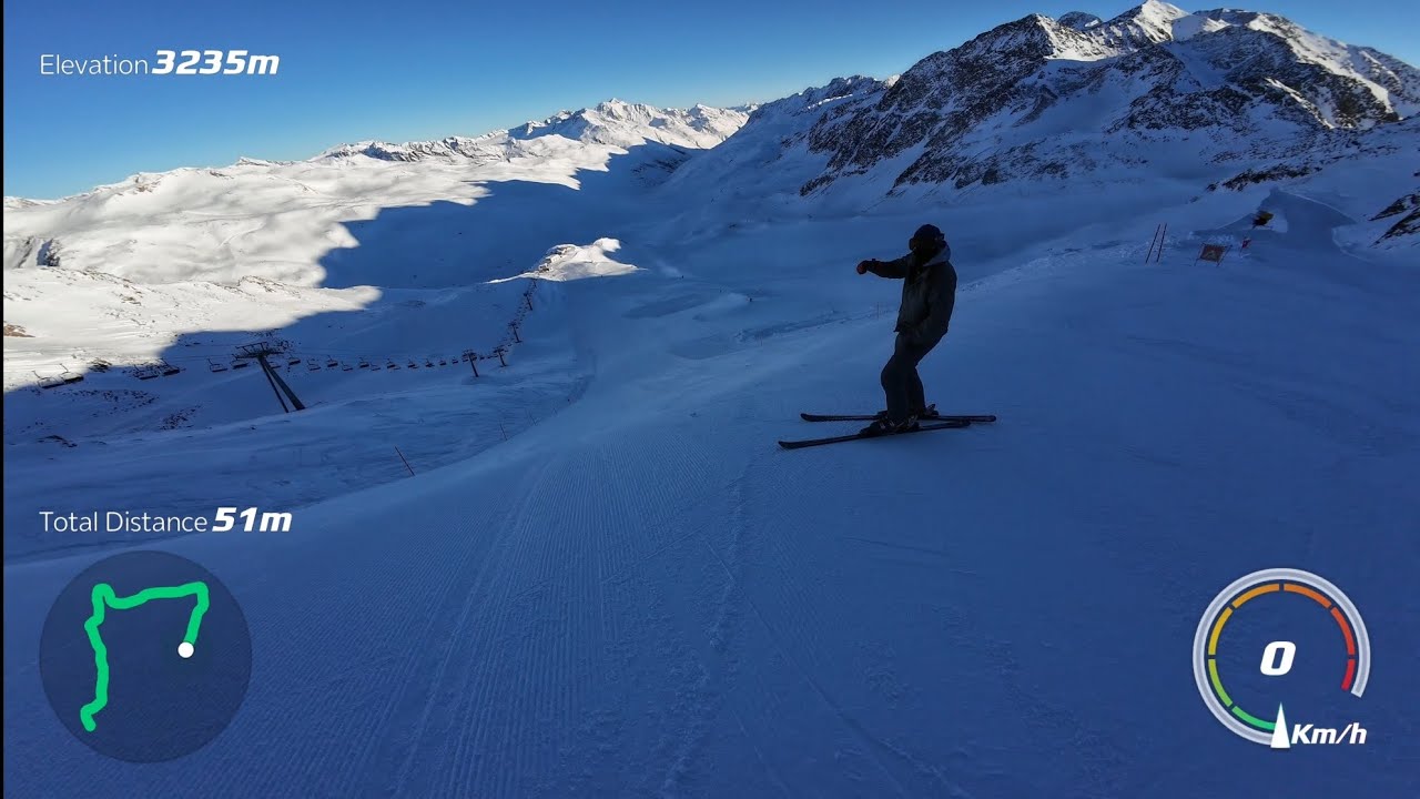 From the top of the glacier Val Senales via Smugglers Run to the Maso Corto Valley