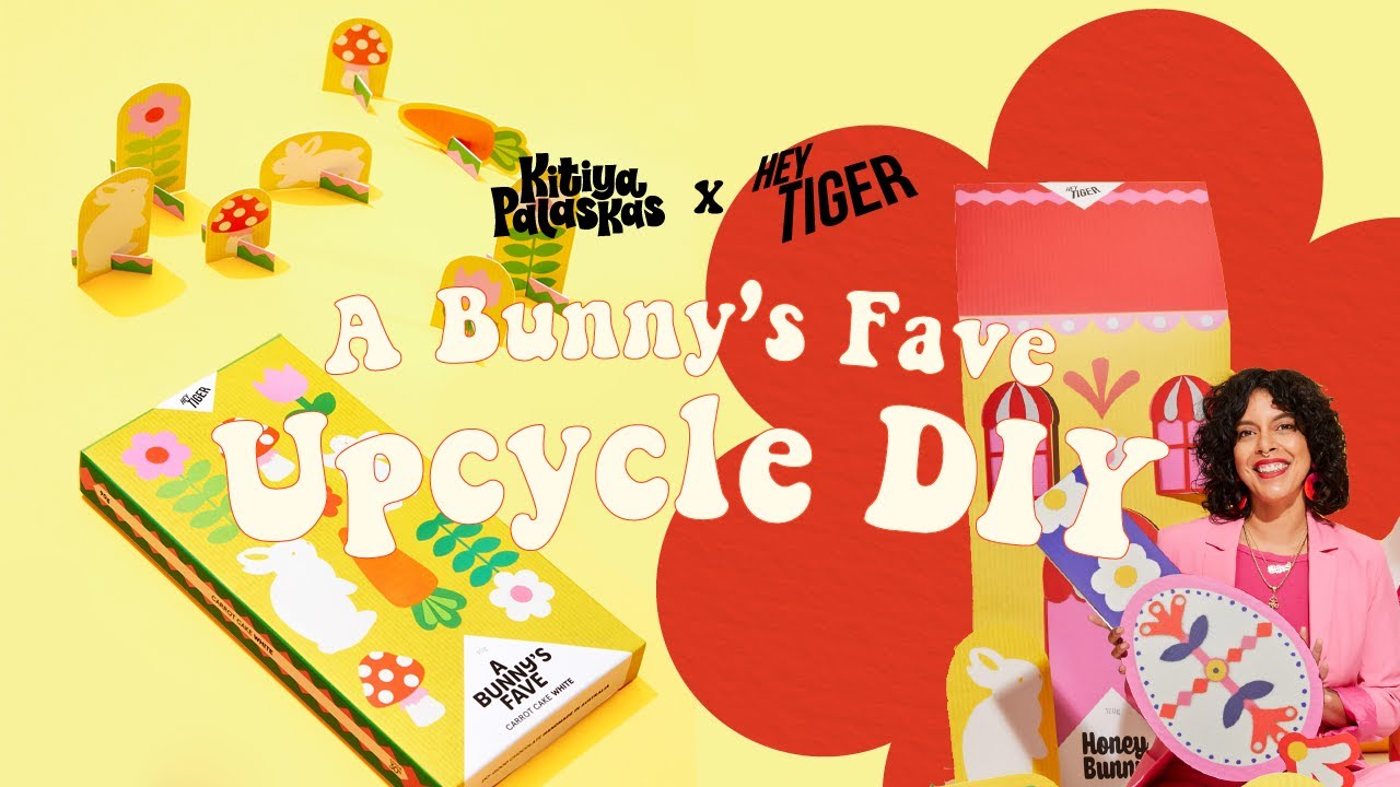 Hey Tiger 'A Bunny's Fave' chocolate box upcycle DIY