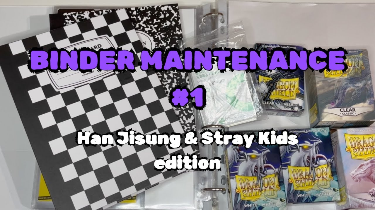 ✩ *CHAOTIC* Binder Maintenance #1 || reorganizing my Jisung and skz collection