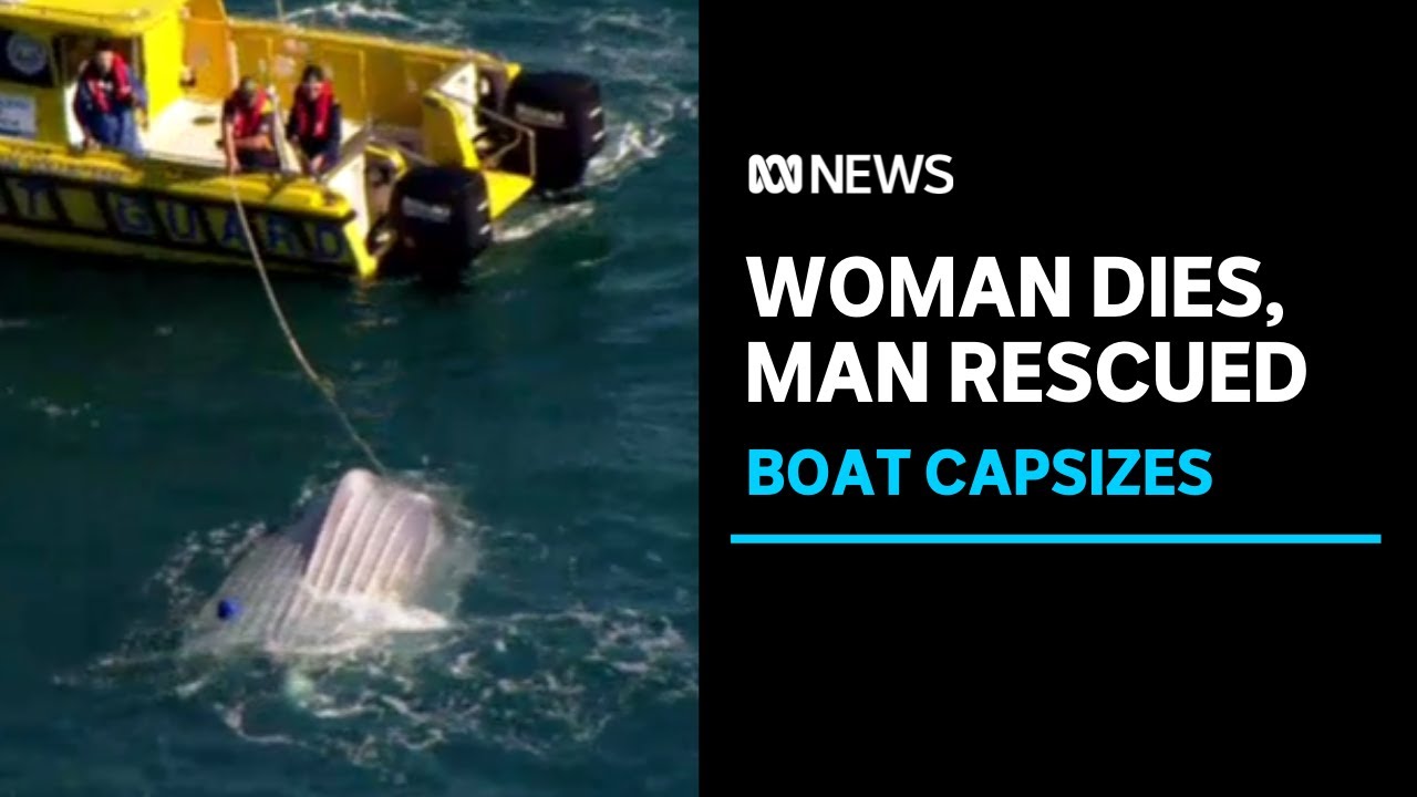 Rescuers find woman's body, missing fisherman clinging to capsized boat off Brisbane | ABC News