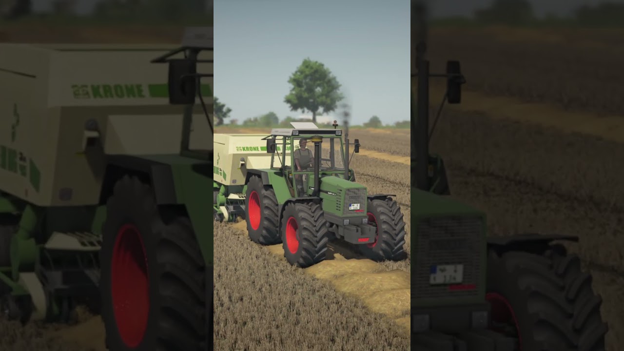 Farming Simulator 25  Fendt 614 LSA TurbomatikeE & Krone BigPack12080 | Schwesing Bahnhof | Mod Test