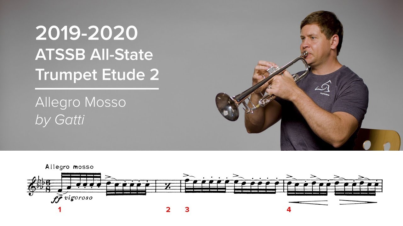 2019-2020 ATSSB All-State Trumpet Etude #2 - Allegro Mosso