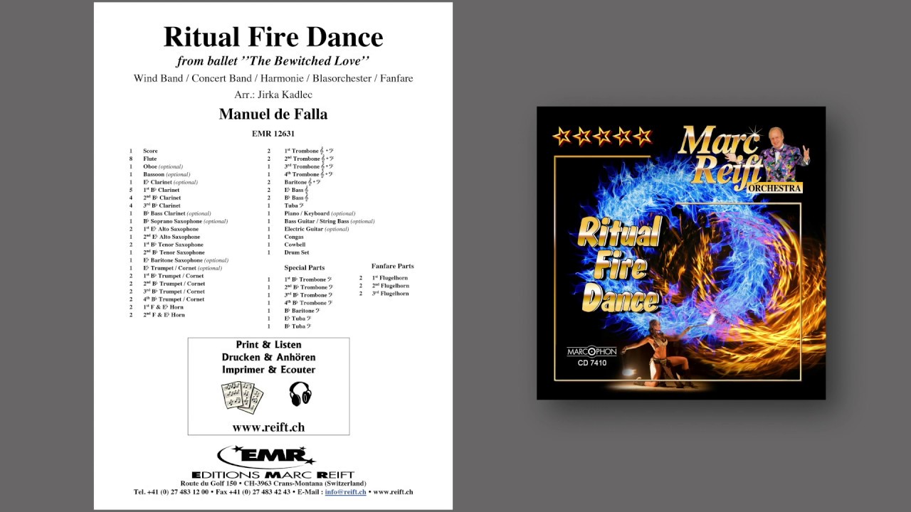 Editions Marc Reift – Manuel de Falla: Ritual Fire Dance - for Concert Band