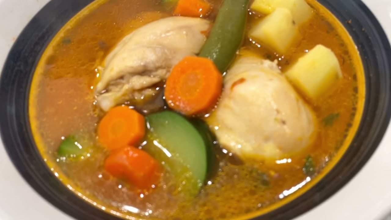 Como hacer caldo de pollo con verduras