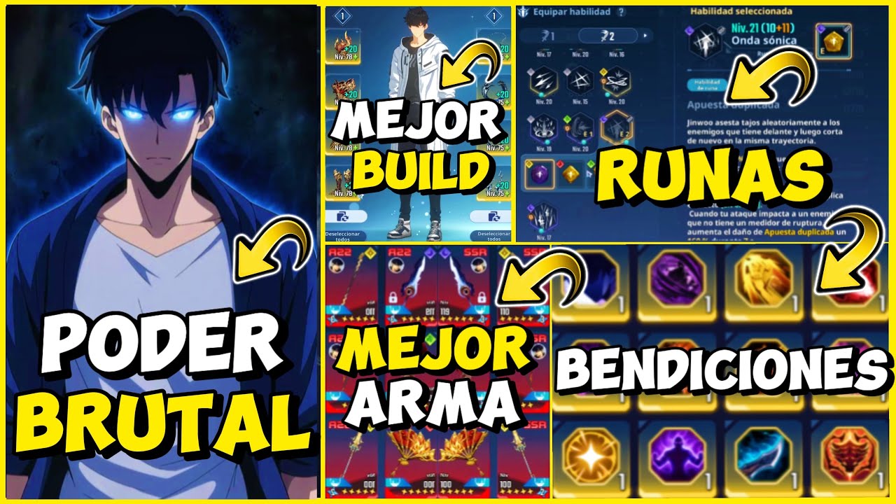 ¡LA NUEVA y MEJOR GUIA de SUNG JIN WOO! VUELVETE IMPARABLE Solo Leveling: ARISE