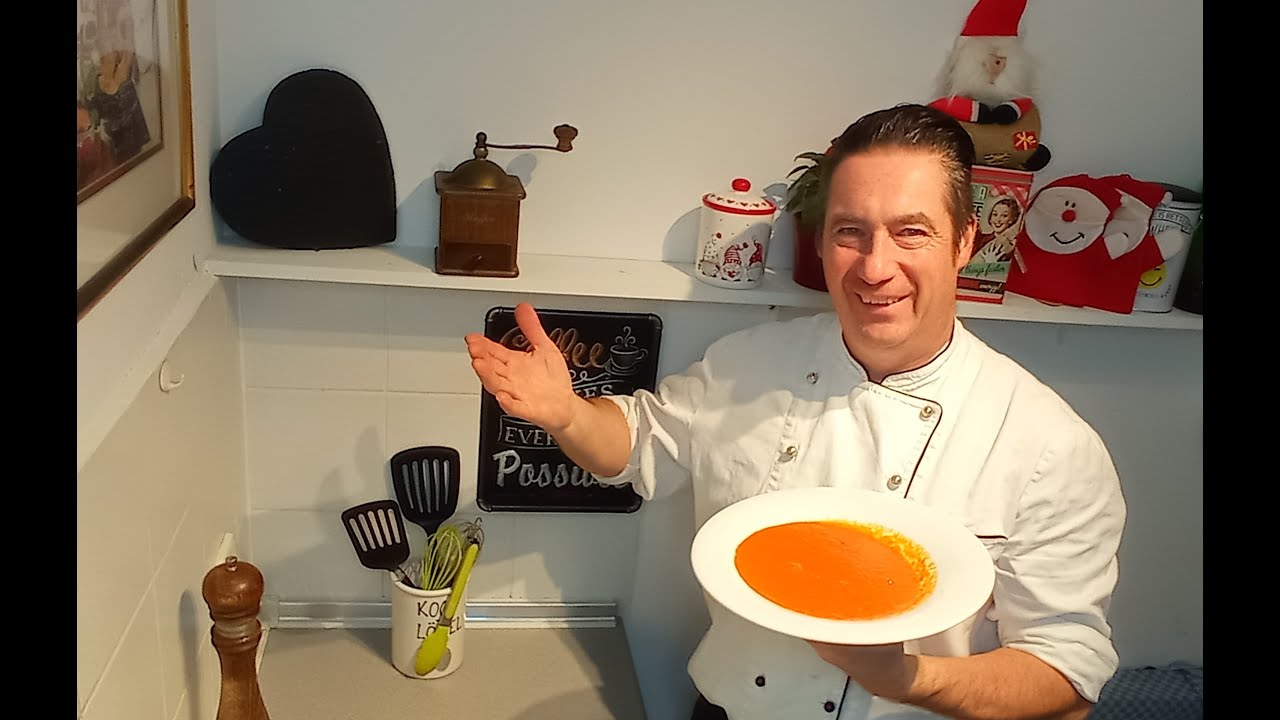 Geröstete Paprikasuppe, Vegan, einfach und schnell zubereitet
