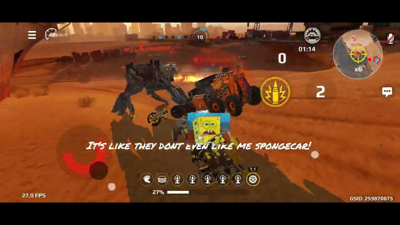 Crossout mobile some rnd PvP and boss fights (1 vs all custom lobby)