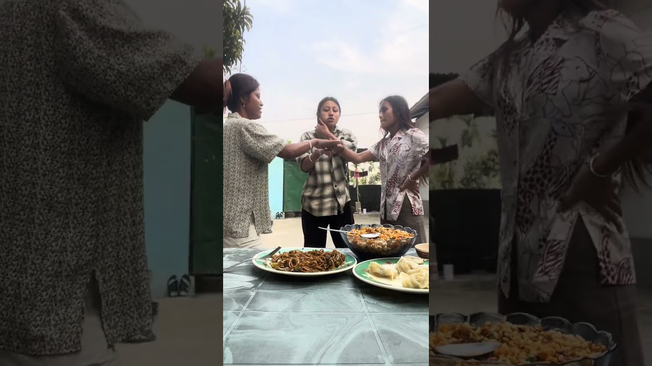 Playing Rock-paper-scissor with my sister’s 🫶🏻
