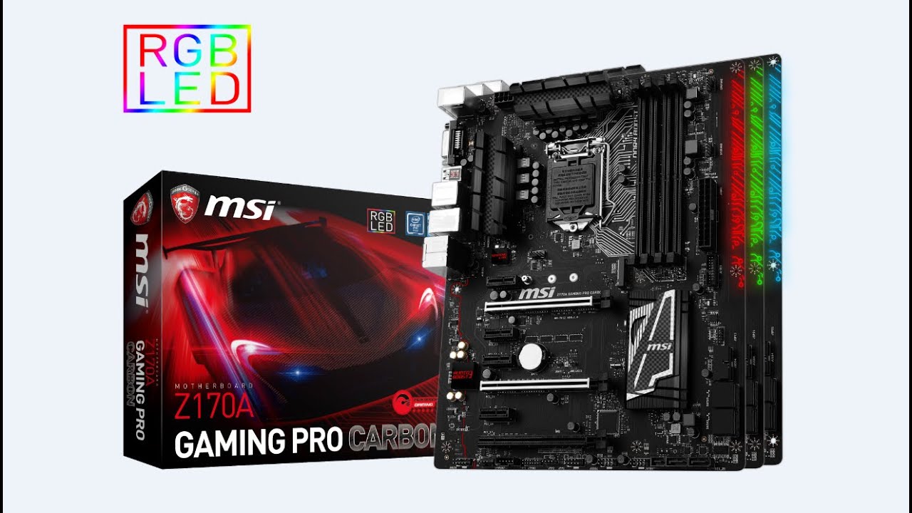 MSI Z170A Gaming Pro Carbon RGB LED Motherboard Review, In Depth Look, Skylake, DDR4