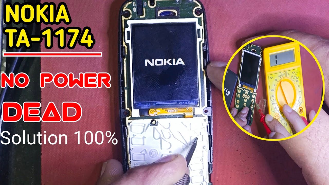 Nokia Ta-1174 Dead Solution || Nokia 105 Not Power on Solution || Ta 1174 power ways