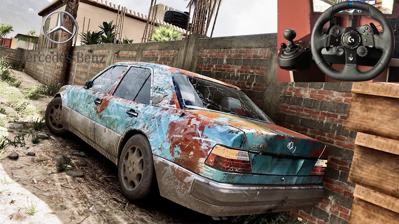 Rebuilding  Mercedes-Benz W124 e500 Forza Horizon 5 Logitech G923