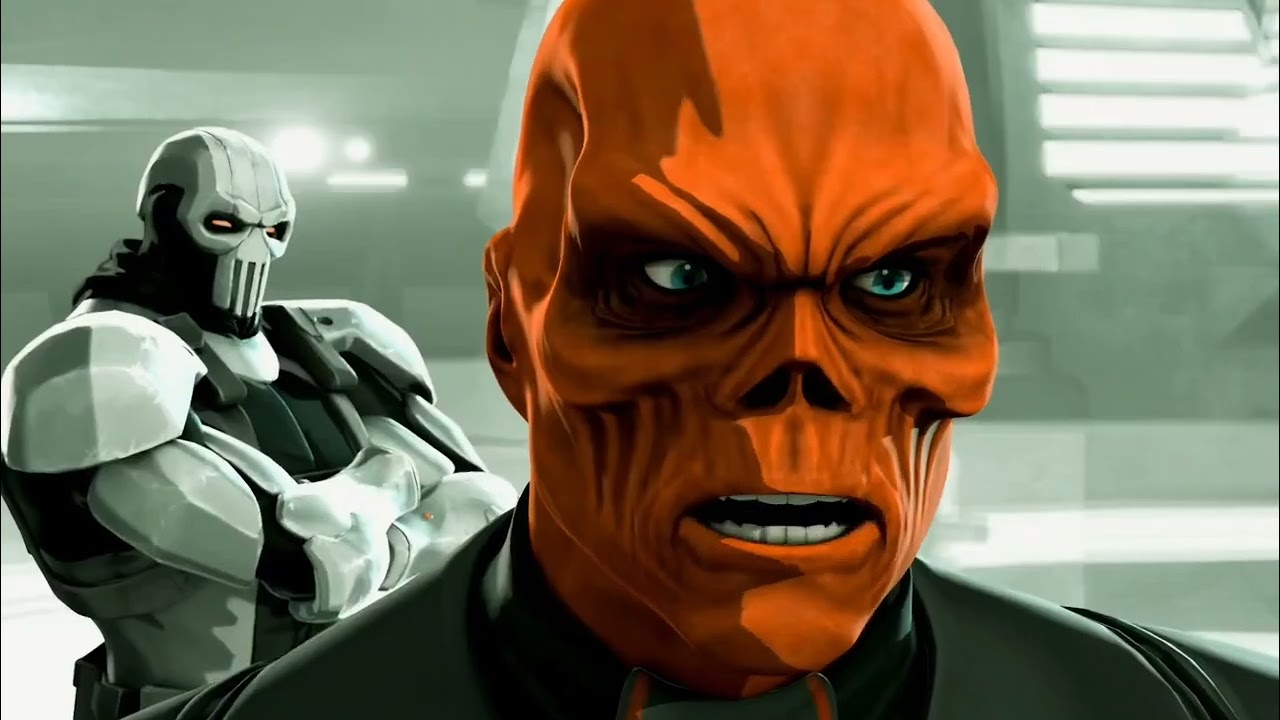 Red skull and taskmaster captured captain America and interrogates to torture him