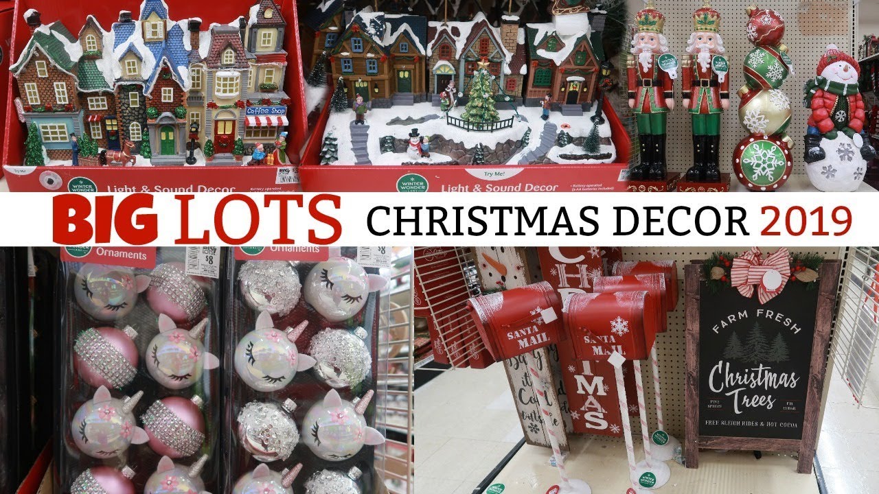 BIG LOTS CHRISTMAS DECOR 2019/ MINI VILLAGE & MORE