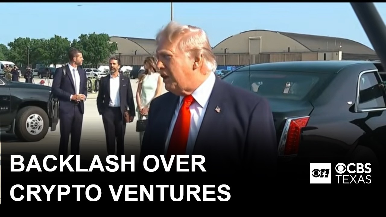 President Trump faces criticism over crypto ventures, Qatari-gifted Air Force One