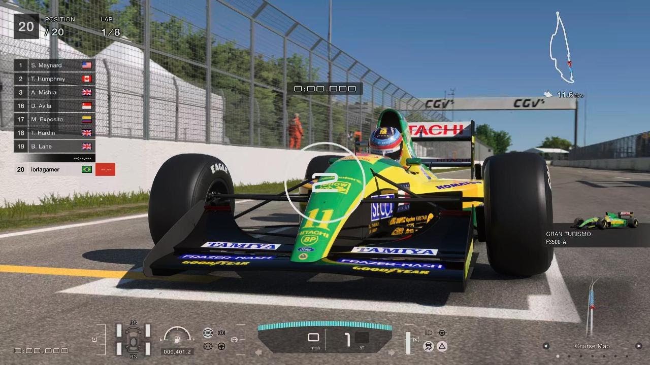 GT7 - Quick F1 Race - Lotus 102D 1992 (Mika Hakinen) - Canadian GP