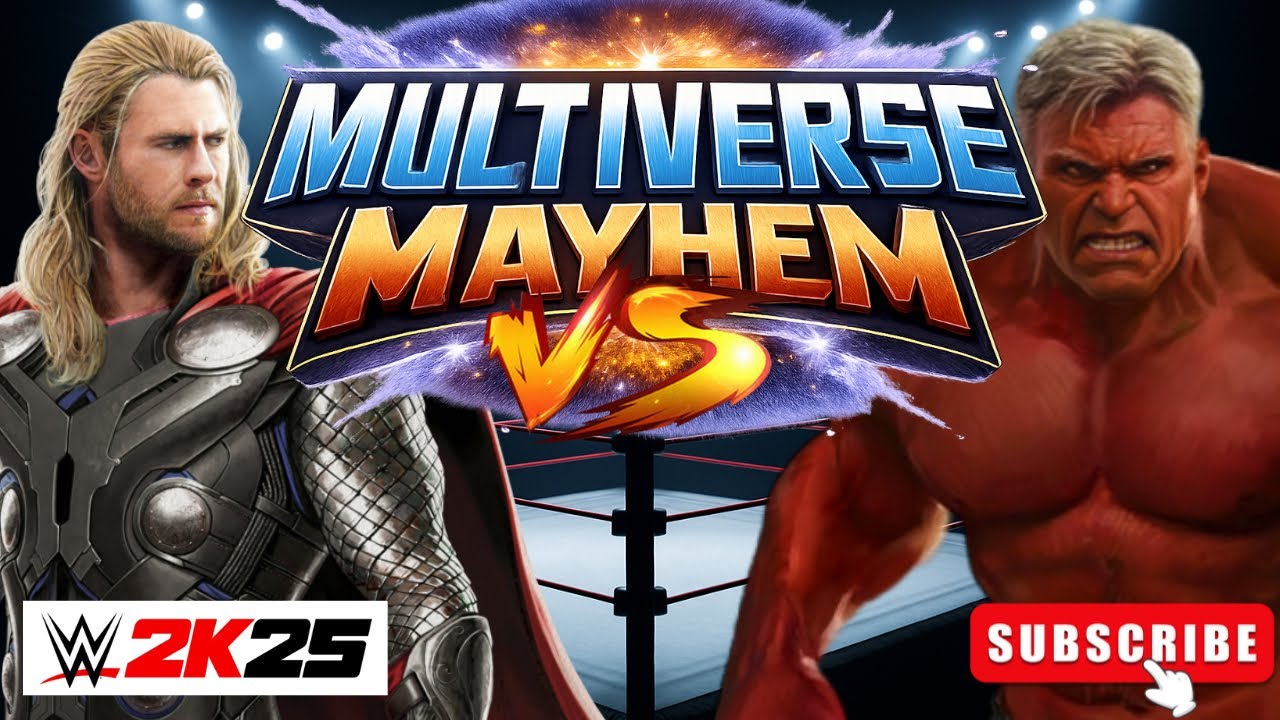 WWE 2K25 Thor vs Red Hulk – No Restraints Dream Match