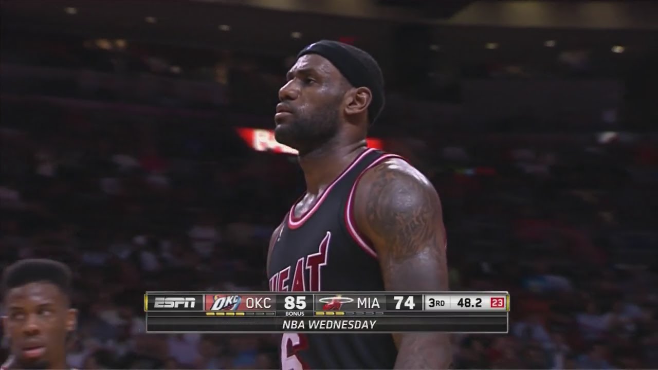 2014.01.29 - LeBron James Full Highlights vs Thunder - 34 Pts, Duel With Durant
