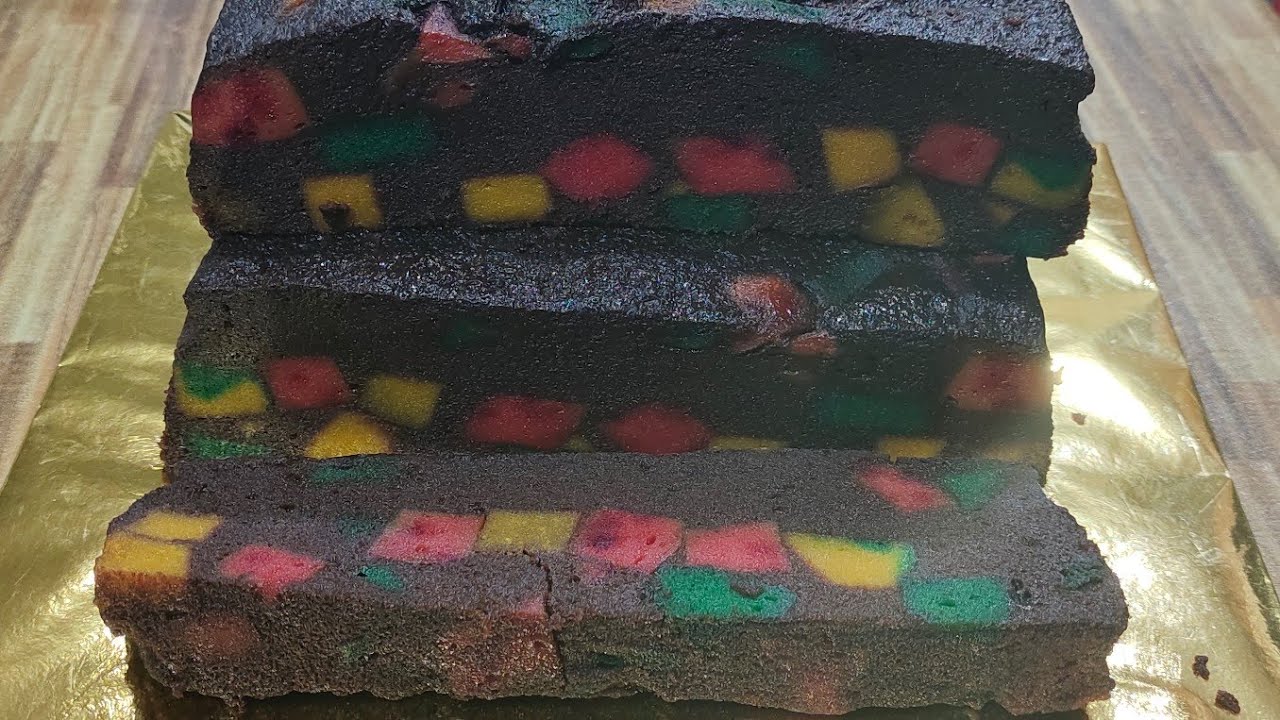 Resepi Kek Lapis batu  marmar,, Kek Lapis basah Dan lembut,,( Sarawak )