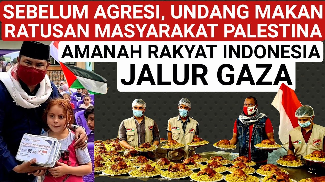 🔴 SEBELUM PECAH PRANG, UNDANG MAKAN RATUSAN WARGA PALESTINA