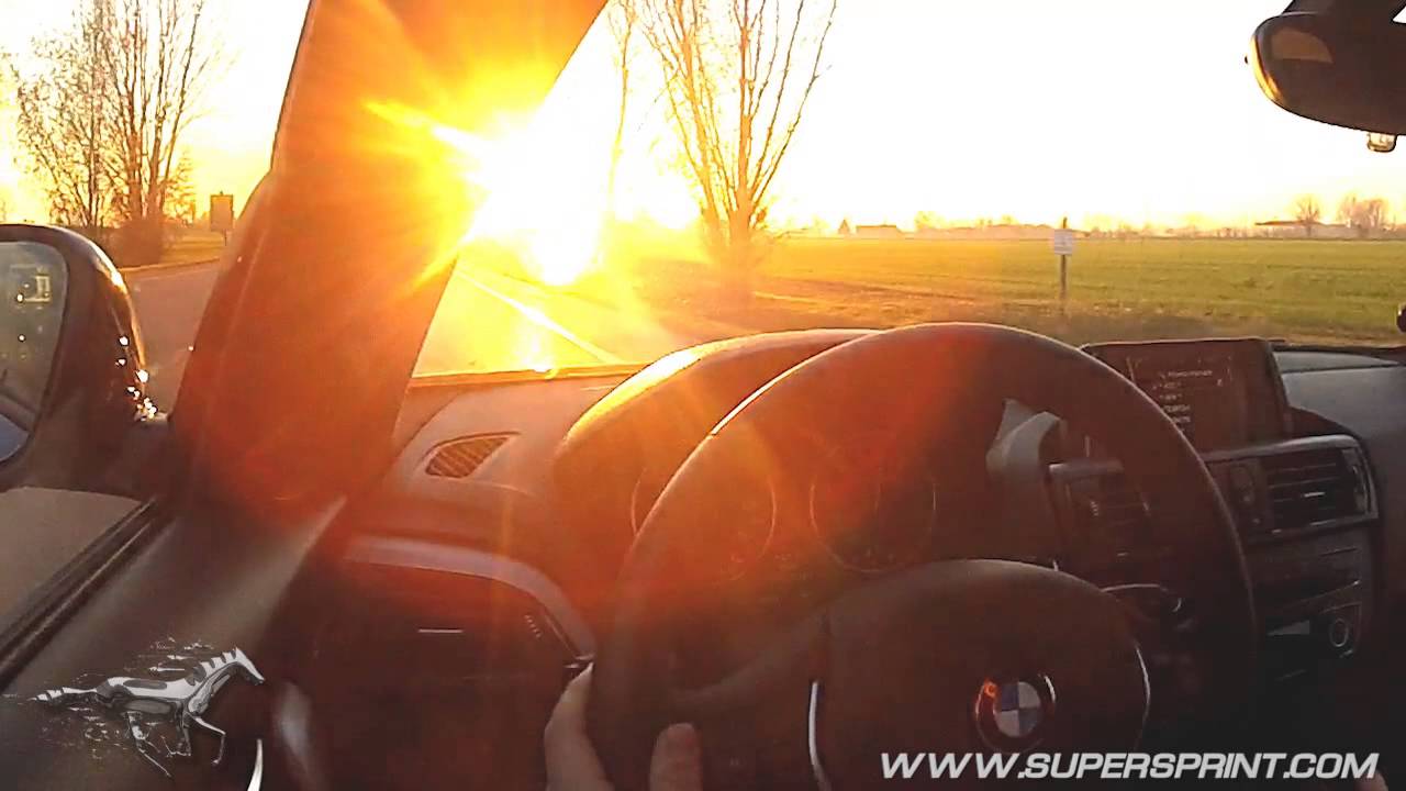 BMW F20 118i Supersprint Catback exhaust sound - Driving around