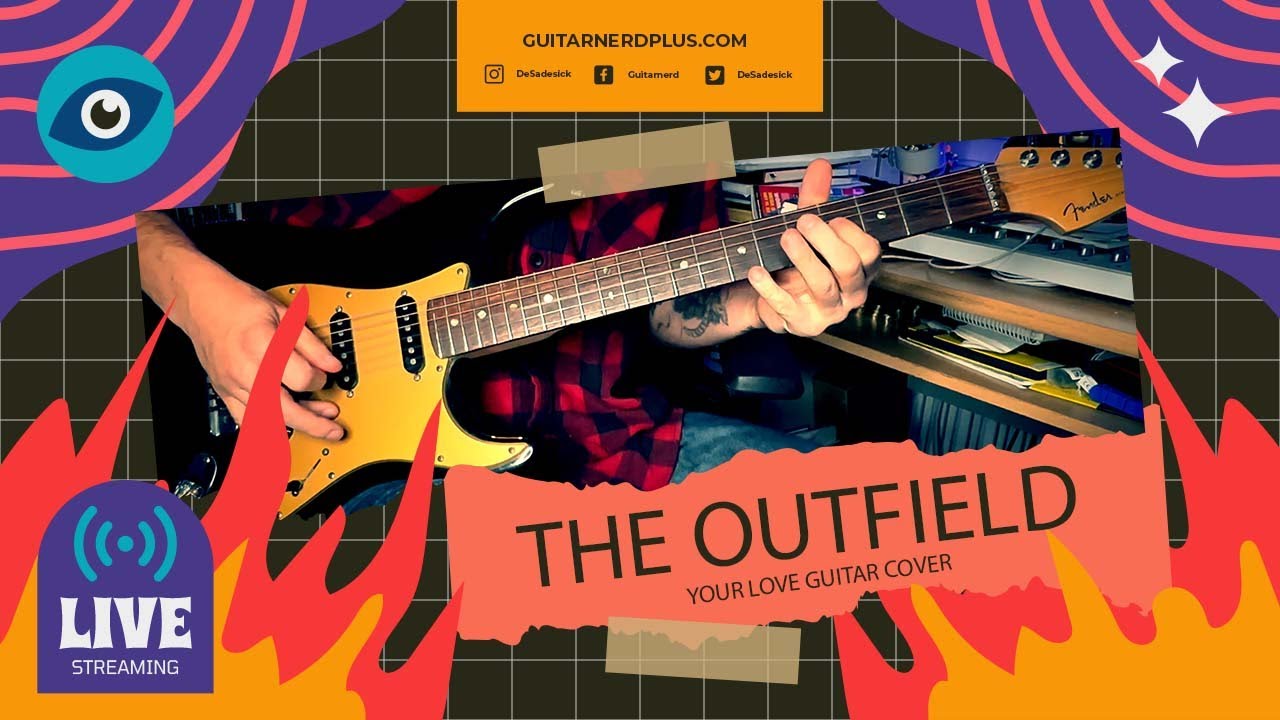 The Outfield - (Your Love Guitar Cover)