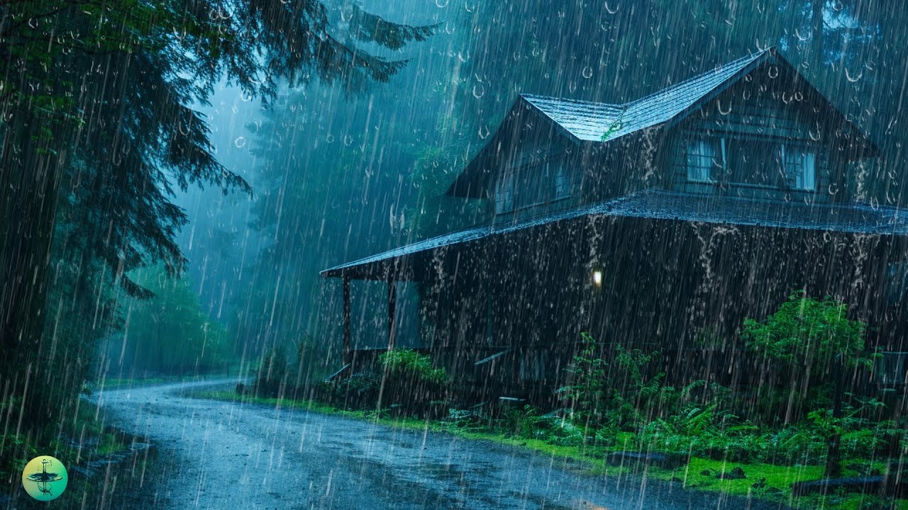 DURMA EM 5 MINUTOS  - Barulho de Chuva Refrescante e Trvão Contínuo para Dormir, Reduzir o Estresse