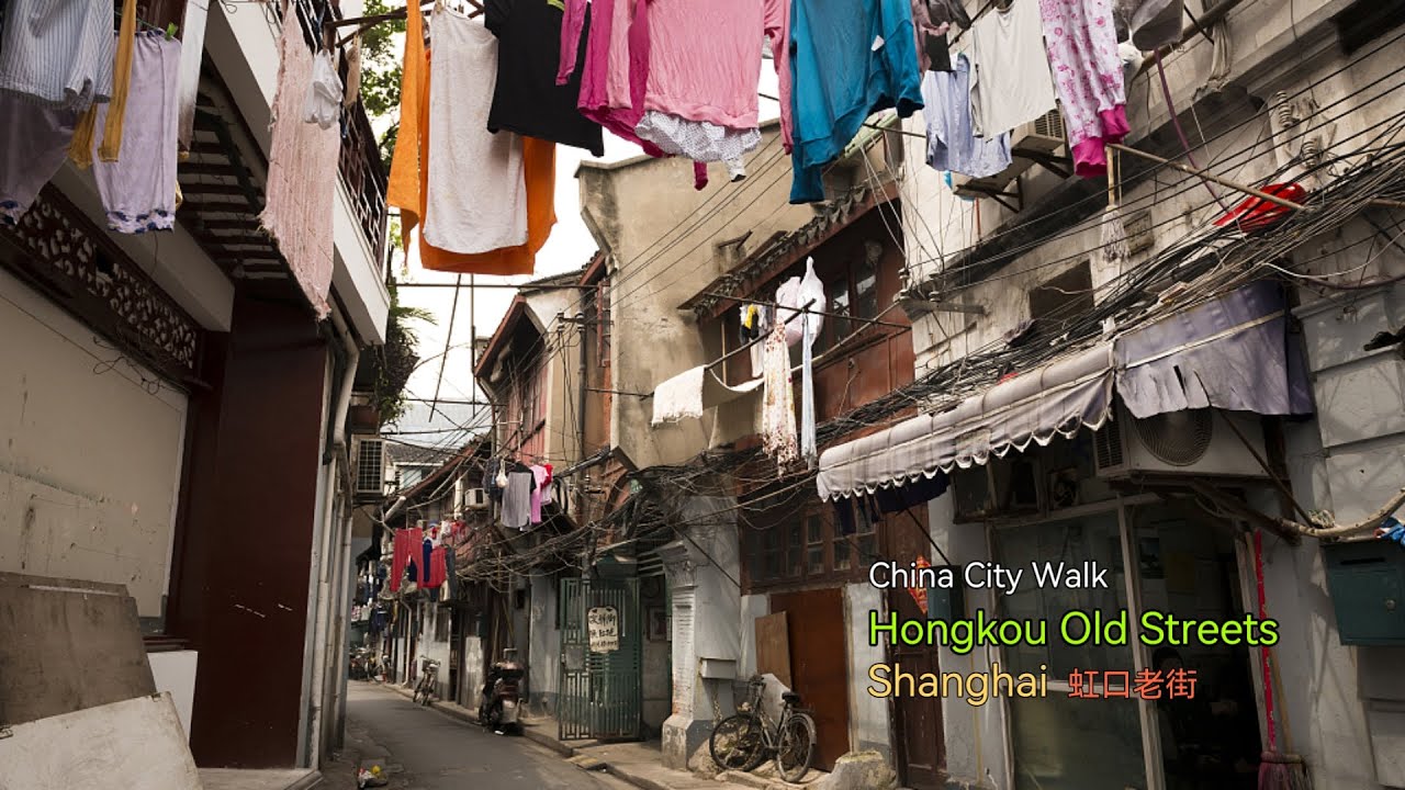 What The Shanghai Old Streets Look like? Walk in Shanghai Hongkou Old Streets | China City Walk 4K