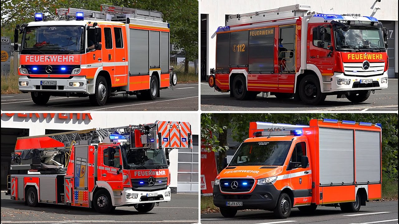 [FEU_HALLE während KatS-Übung 👨‍🚒⚠️] ● Einsatzfahrten der Feuerwehren Kaarst & Korschenbroich 🚨🔥