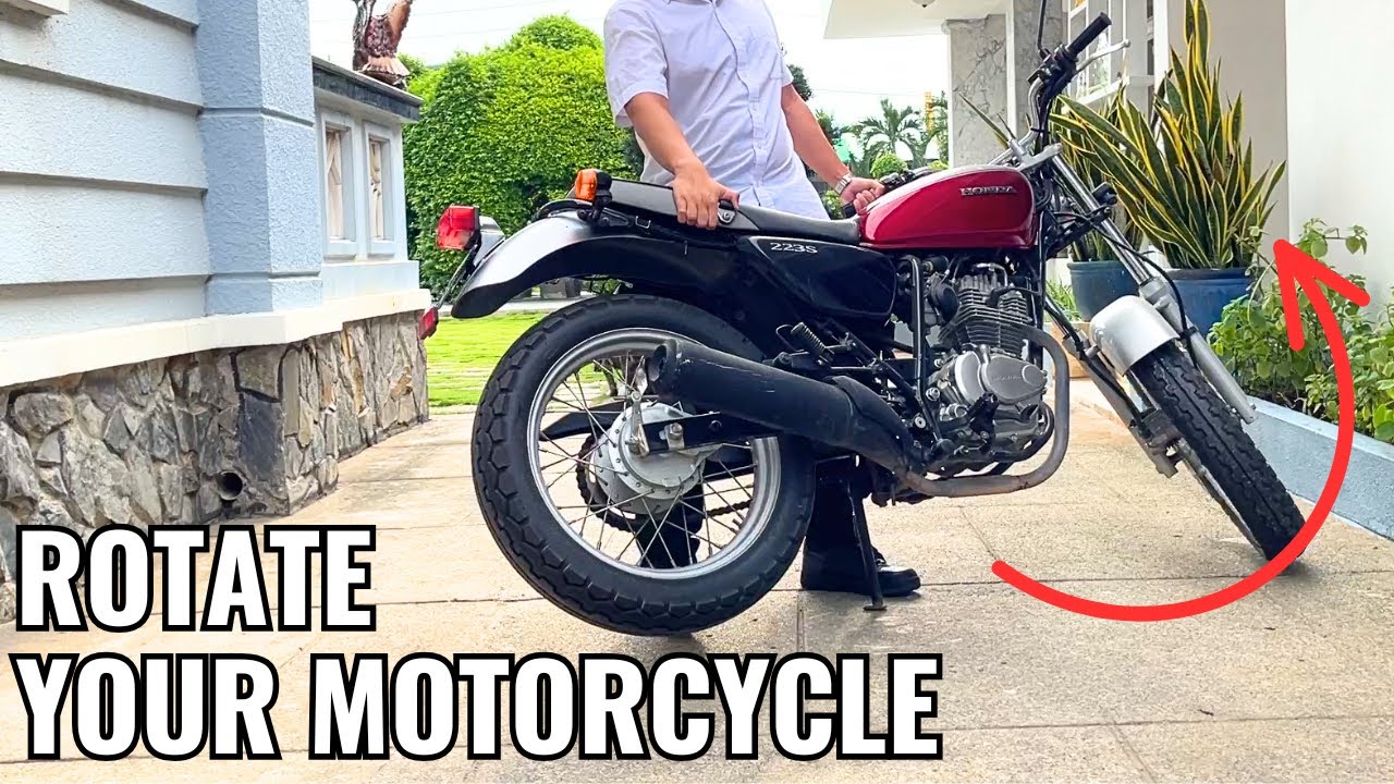 Easily ROTATE Your Motorcycle/Scooter Using Kickstand - You Should Know This Technique!