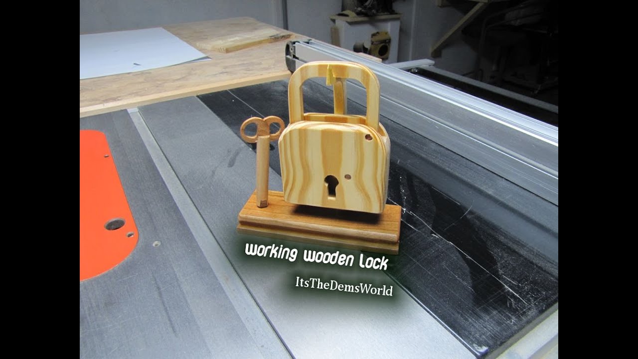 Working Wooden Lock - show and tell