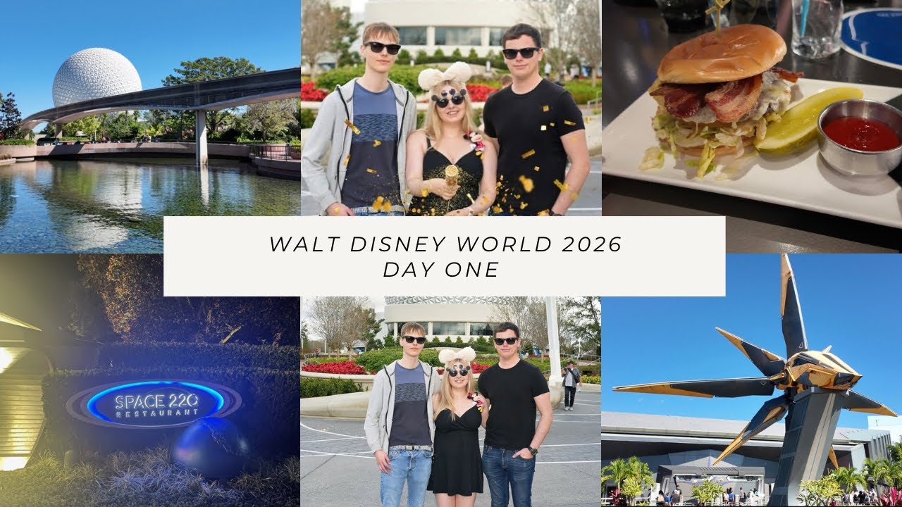 Walt Disney World 2026 | Day 1 | Epcot | Space 220 Lunch 
