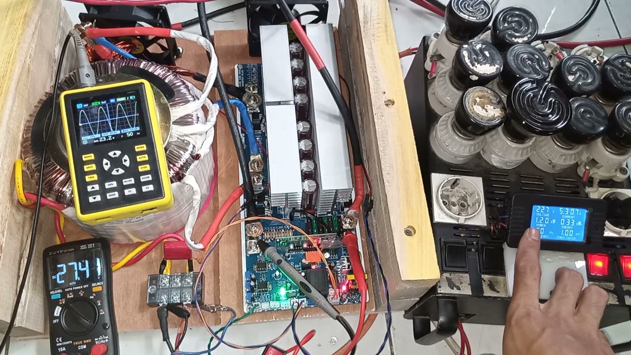 582092951590831529  Test uji voltage & beban inverter low frekuensi 2kW 24V siap pakai