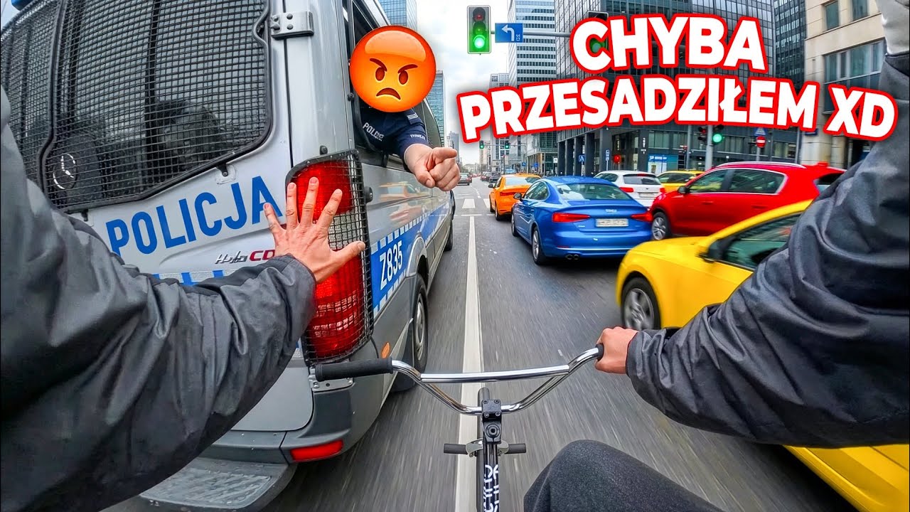 ROWERZYSTA vs POLICJA