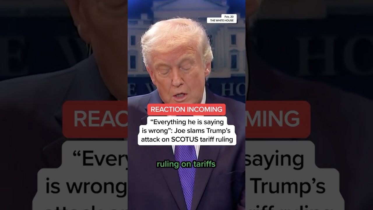 &ldquo;Everything he is saying is wrong&rdquo;: Joe slams Trump&rsquo;s attack on SCOTUS tariff ruling