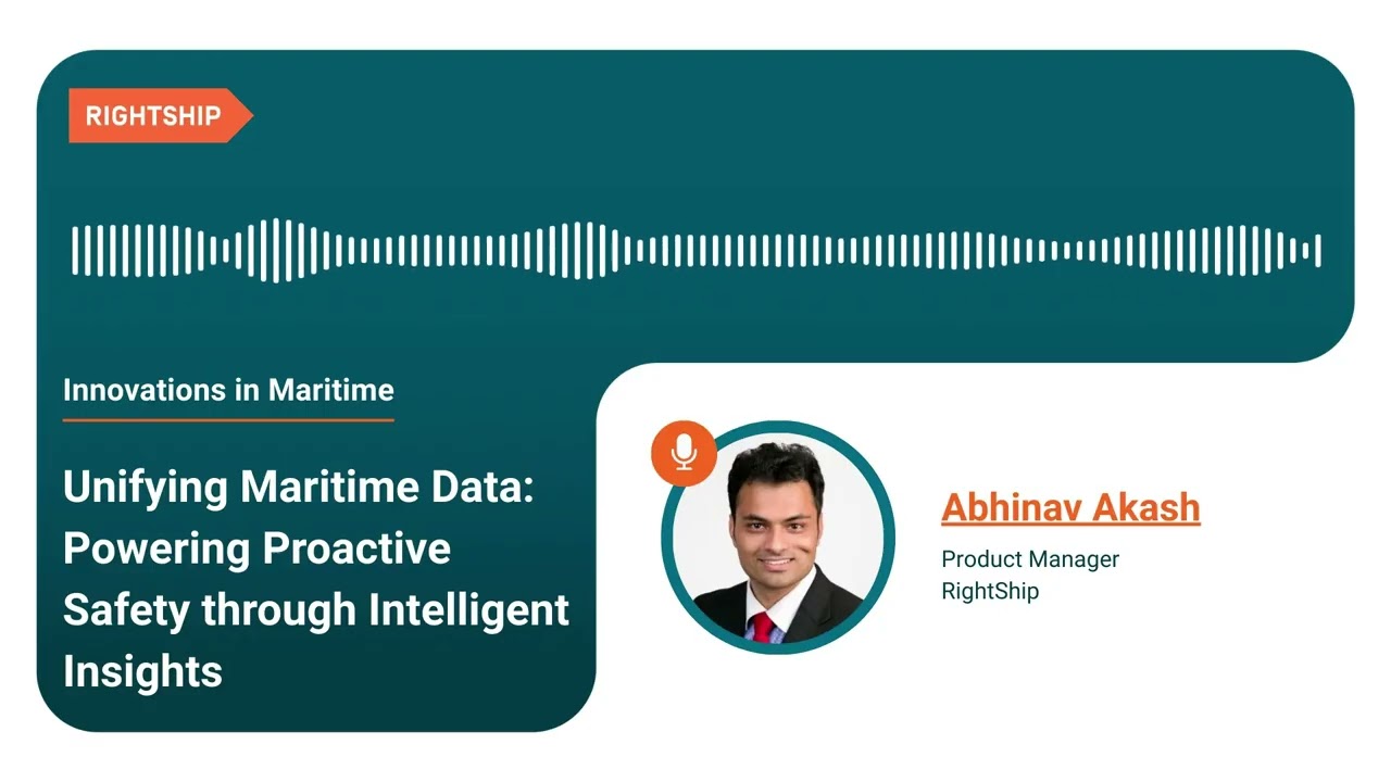 Innovations in Maritime - Unifying Maritime Data with Abhinav Akash