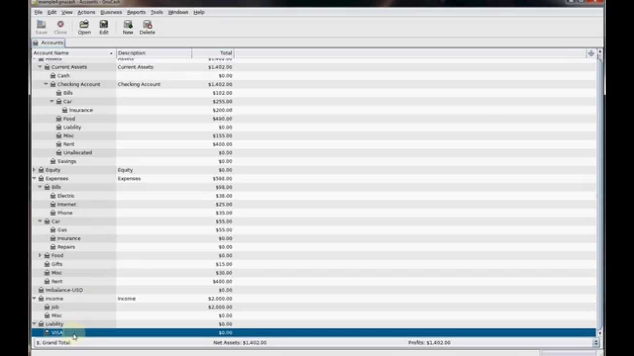 Budgeting in GnuCash